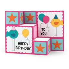 3-step card birthday birds