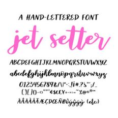 jet setter font