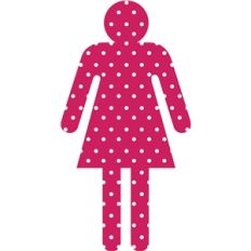polka dot woman