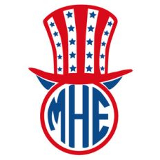 uncle sam monogram frame