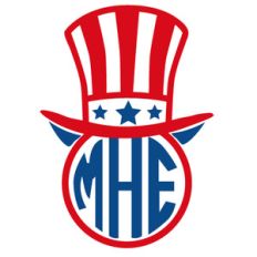 uncle sam monogram frame