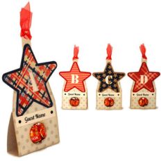 stars abcd candy place cards
