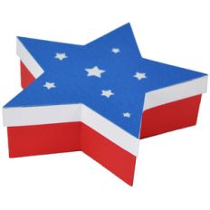 4th of july star box with lid