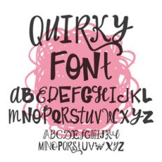 quirky font