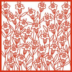 sweetflowers background stencil