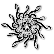 musical mandala - g clef