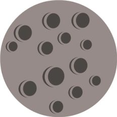 cratered moon