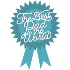 best dad in the world rosette