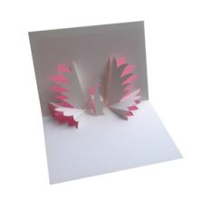 peacock pop up card