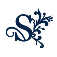 big flourish monogram - s
