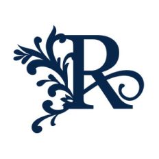 big flourish monogram - r