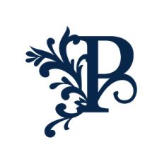 big flourish monogram - p