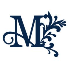 big flourish monogram - m