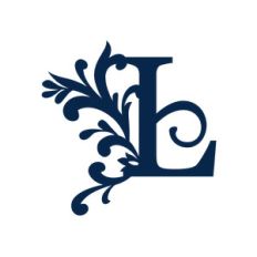 big flourish monogram - l