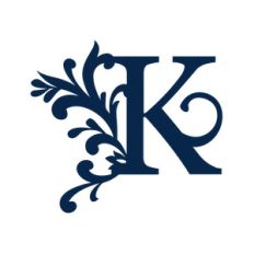 big flourish monogram - k