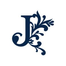 big flourish monogram - j