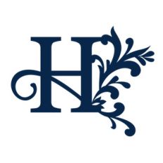 big flourish monogram - h