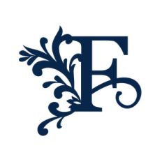big flourish monogram - f