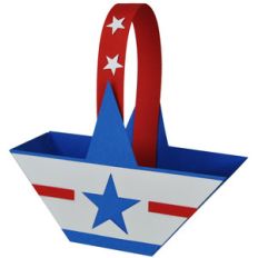 4th of july star basket