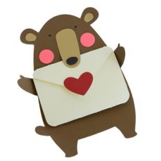 papa bear gift card holder