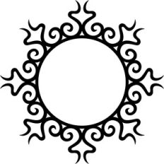 decorative circle frame
