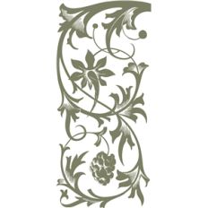 grape vine etching