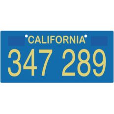 license plate