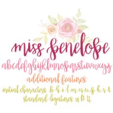 miss penelope font