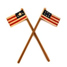 flag 3d pair on poles