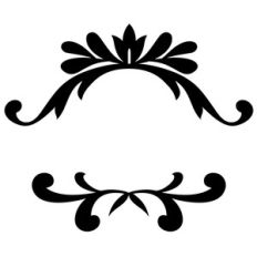 top and bottom flourish borders