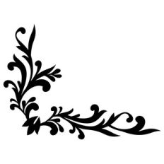 large corner flourish border