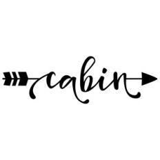 word arrow - cabin