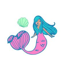mermaid with shell