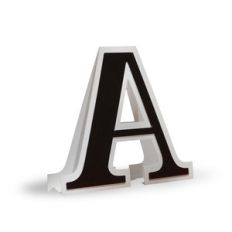 3d flat fold letter a