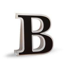 3d flat fold letter b