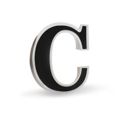 3d flat fold letter c