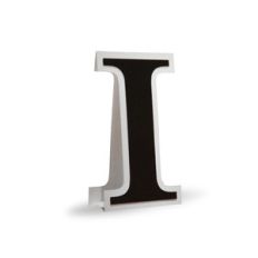 3d flat fold letter i
