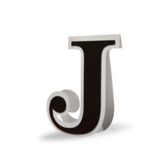 3d flat fold letter j