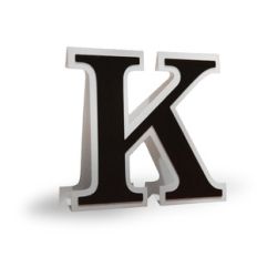 3d flat fold letter k