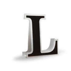 3d flat fold letter l