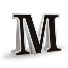 3d flat fold letter m