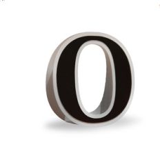 3d flat fold letter o