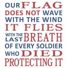 our flag flies
