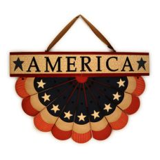 america bunting swag