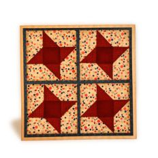 spinner stars patchwork card