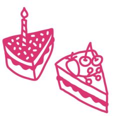 slices of cake