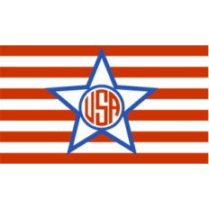 flag star monogram