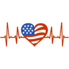 love flag heartbeat