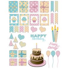 birthday planner stickers