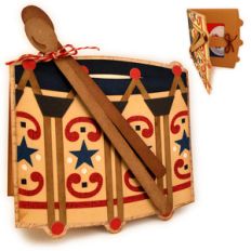 drum shaped 6x6 card